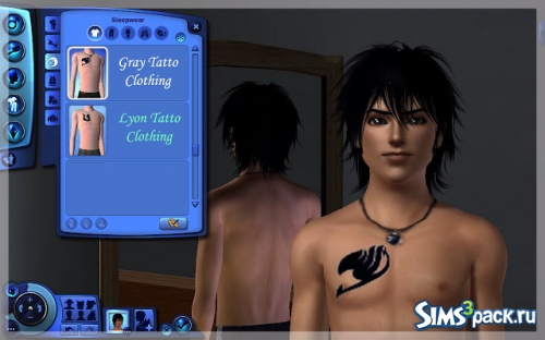 Татуировки и сим из Fairy Tail от ng sims3