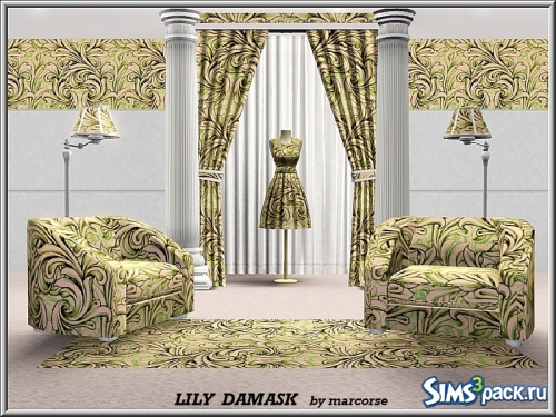 Паттерны Damask, Lace and Flowers от marcorse