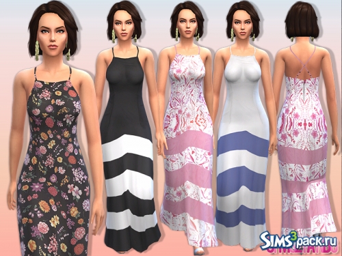 Платье maxi №10 от sims2fanbg