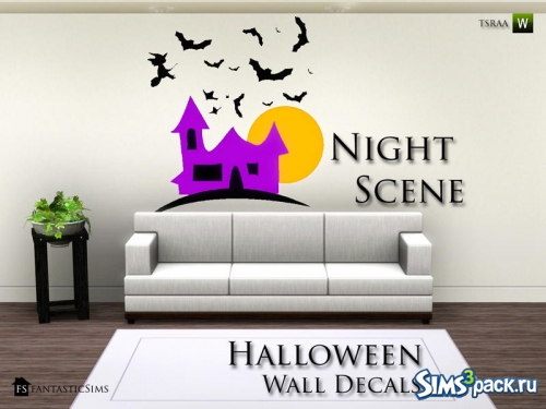 Настенные украшения Halloween Wall Decals от fantasticSims