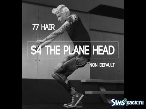 Прическа The plane head от The 77 sims