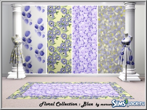 Паттерны Floral Collection Blue от marcorse