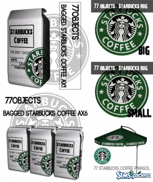 Starbucks сет от The77sims3