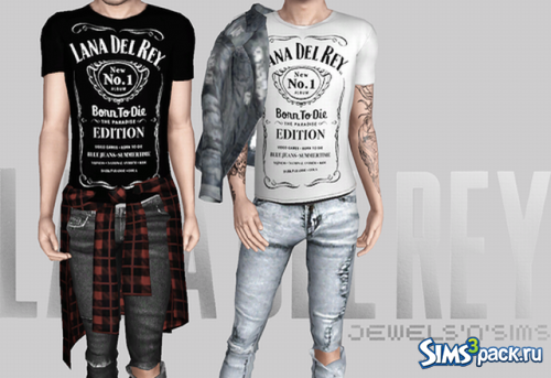 Мужские футболки Lana del Rey и Jack Daniels от Jewelsnsims