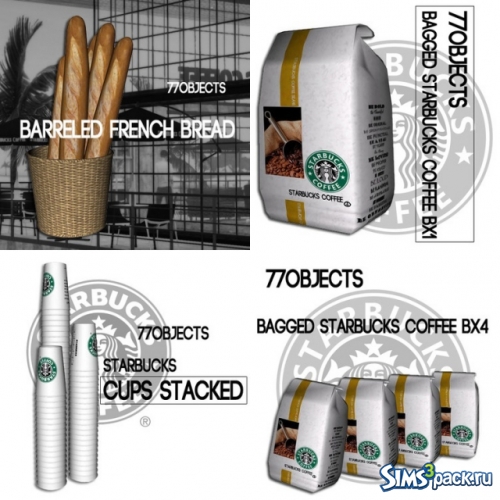 Starbucks сет от The77sims3