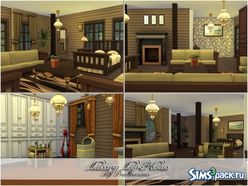 Дом Luxury Log от Pralinesims