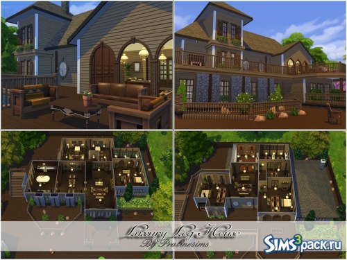 Дом Luxury Log от Pralinesims