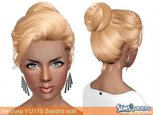 Ретекстура причёски Newsea YU175 Sandra от Sims Hairs