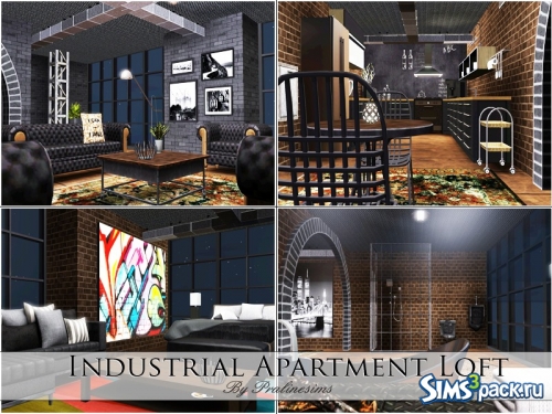 Квартира Industrial Apartment Loft от Pralinesims