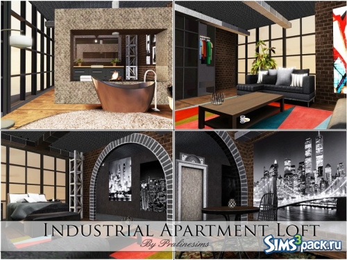 Квартира Industrial Apartment Loft от Pralinesims