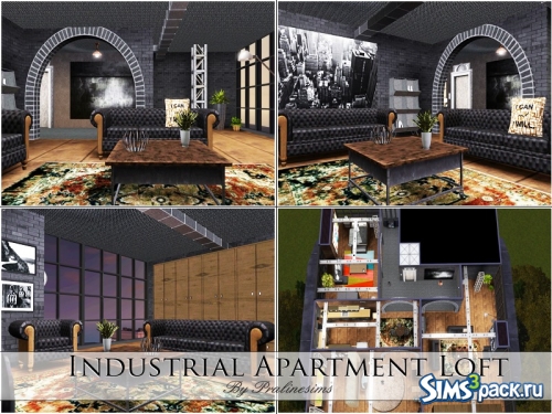 Квартира Industrial Apartment Loft от Pralinesims