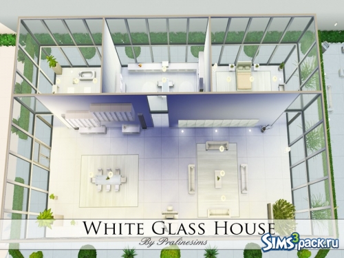 Дом "White Glass" от Pralinesims