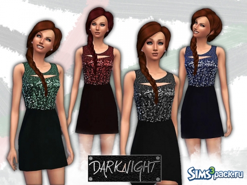 Платье Sleeveless Sequin Blouson от DarkNighTt