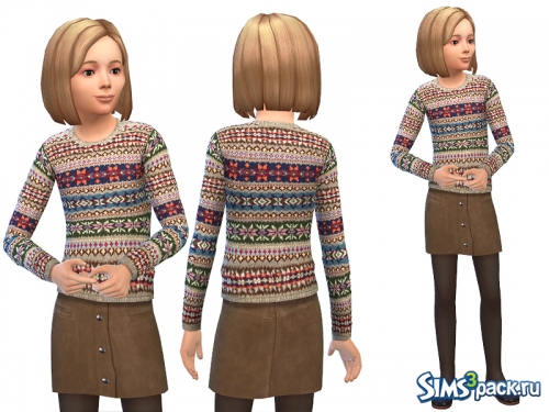 Детская одежда Fair Isle and Suede от SimDetails