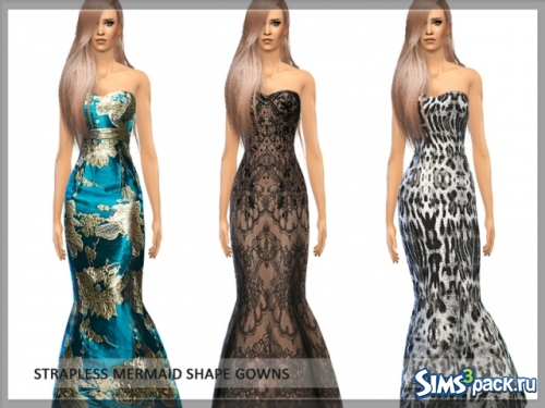 Платье Strapless mermaid shape от Serpentrogue