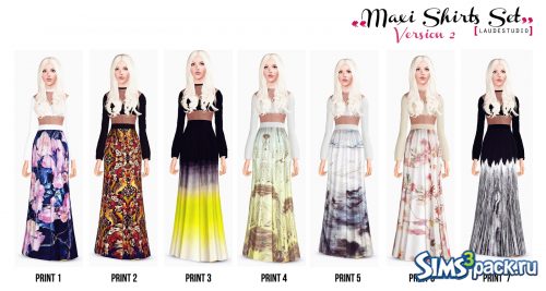 Длинные юбки maxi shirts set от Laude Studio