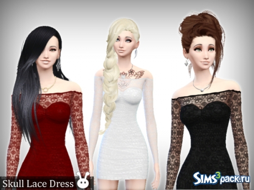 Платье Skull Lace Dress от XxNikkibooxX