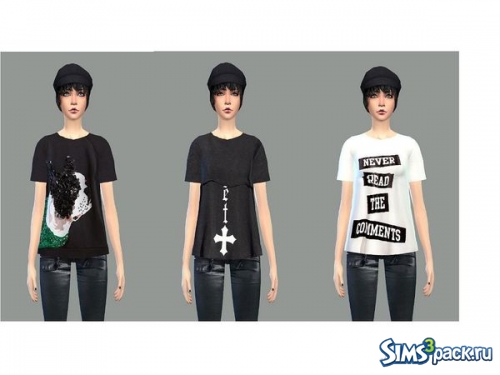 Футболка H&M Collection T-Shirt set female от simsoertchen