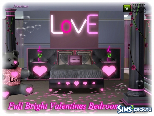 Спальня Full bright valentines от jomsims