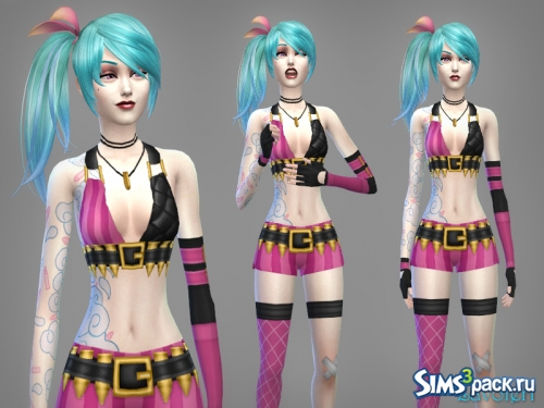 Костюм Jinx Outfit от Lavoieri Sims