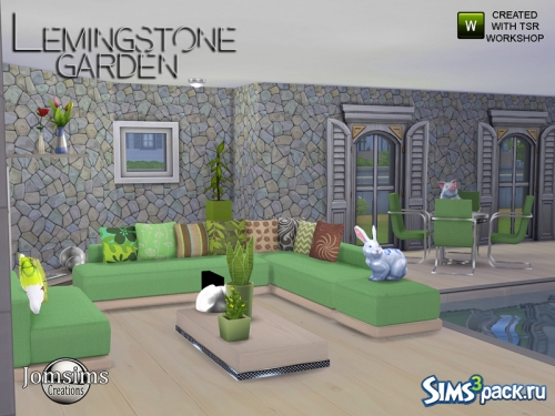 Набор объектов Lemingstone Modern Garden от jomsims