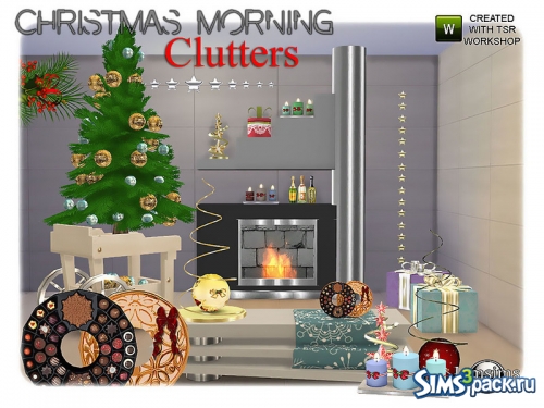 Набор объектов Christmas Morning Clutters от jomsims