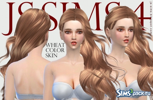 Скин Wheat Color (F) от JS Sims 4