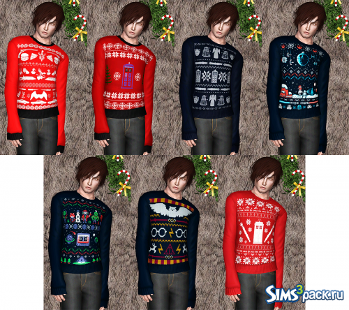 Комплект одежды Merry Christmas от ALoveLikeSims