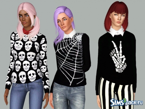 Свитер Love Moschino Drop Dead Glamour от Electraheartsims