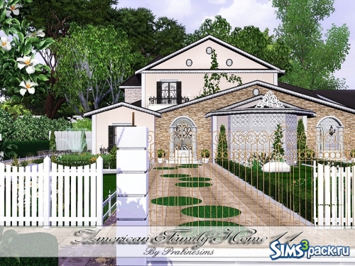 Дом American Family Home 11 от Pralinesims