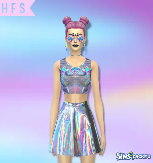 Топ и юбка от haut fashion sims