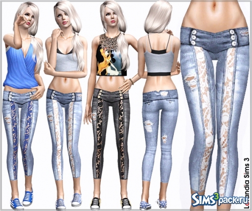 Джинсы Ripped Lace Skinny от Lore