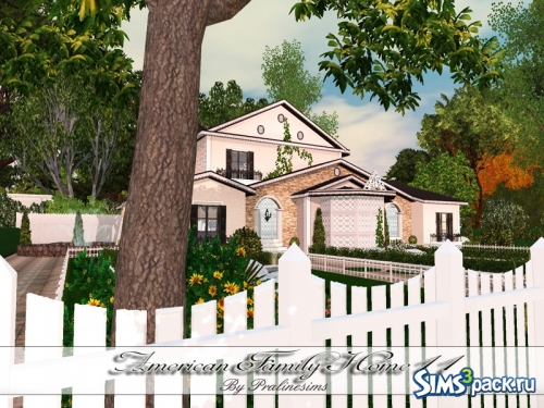 Дом American Family Home 11 от Pralinesims