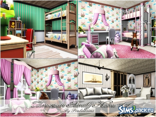 Дом American Family Home 11 от Pralinesims