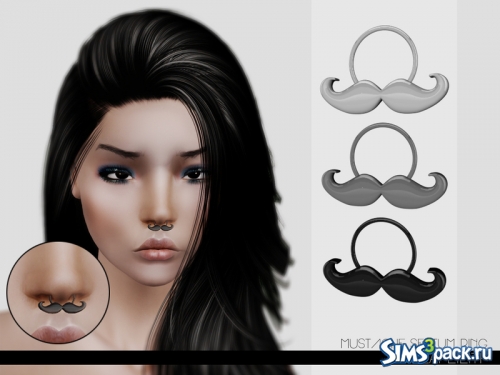 Аксессуар Mustache Septum Ring от Leah Lillith