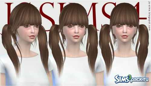 Женская прическа Raonjena07 Retexture от JS SIMS