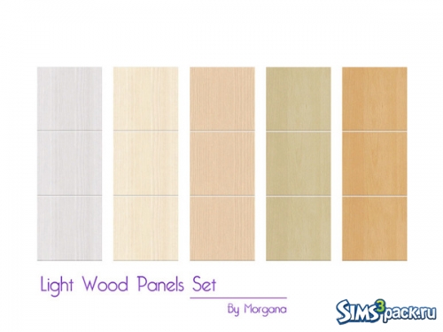 Обои "Light Wood Panels Set" от morgana14