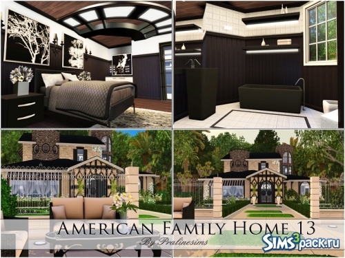 Дом American Family Home 13 от Pralinesims