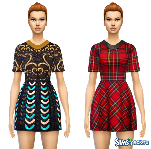 Платья CollaredSmock от Sim4ny