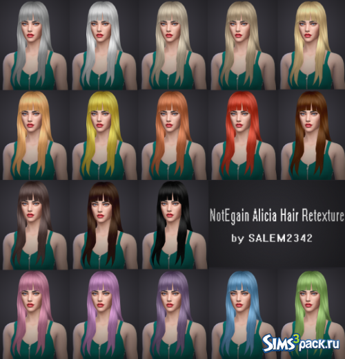 Ретекстура прически NotEgain Alicia Hair от Salem2342