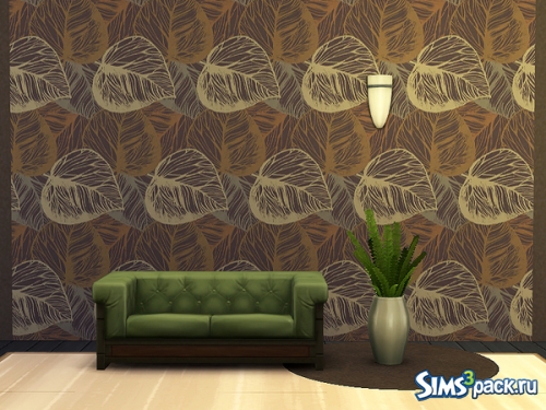 Обои "Leaves Modern Design Wallpaper" от Rirann