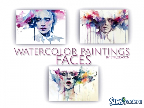 Картины "Watercolor paintings FACES" от 5th_Season