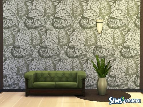 Обои "Leaves Modern Design Wallpaper" от Rirann