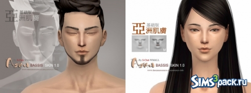 Скин Asian Basis ND skintones 1.0 от S-Club