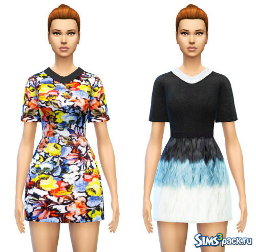 Платья CollaredSmock от Sim4ny