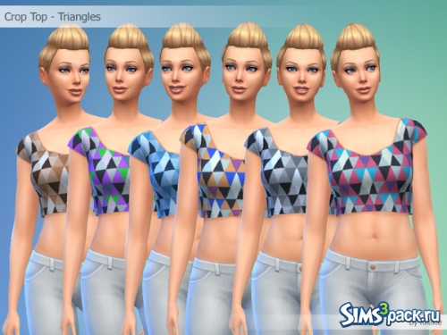 Топ "Crop Top - Triangles" от Kliekie