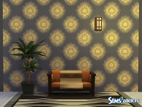 Обои "Ethnic Suns Wallpaper" от Rirann