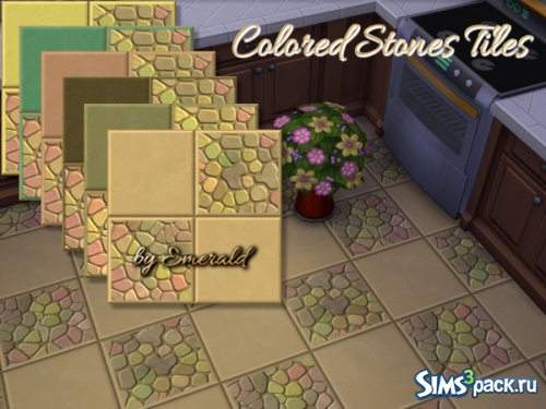 Напольное покрытие "Colored Stones tiles" от emerald