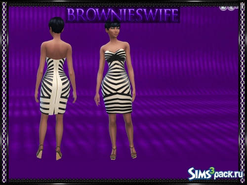 Платье Leather Bandage от brownieswifesims