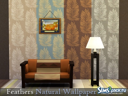 Обои "Feathers Natural Wallpape" от Rirann